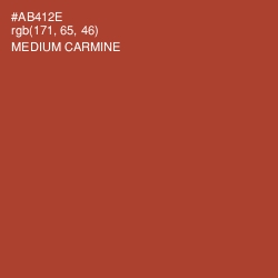 #AB412E - Medium Carmine Color Image